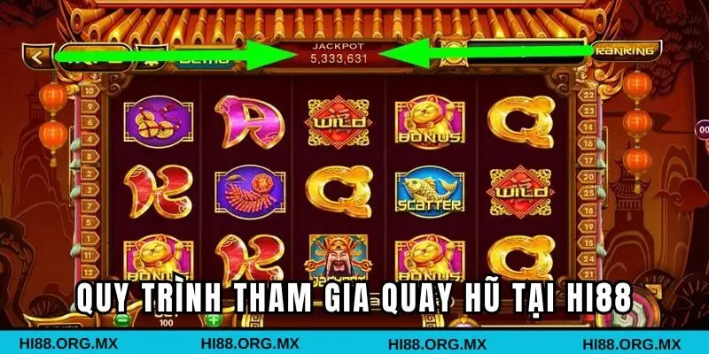 Quy trình tham gia quay hũ tại Hi88 nhanh chóng