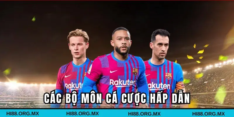 Điểm danh những bộ môn hàng đầu tại nhà cái